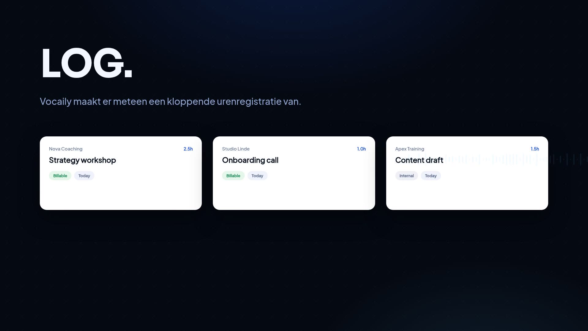 Vocaily productdemo